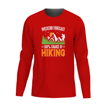 Weekend Forecast 100% Hiking Men Long Sleeve Shirt